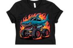Shark Monster truck svg | Svg Files for Cricut | Shirt Svg Product Image 1