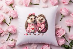 Cute Couple Animal Valentine Clipart, Valentines Day Couplet Product Image 4