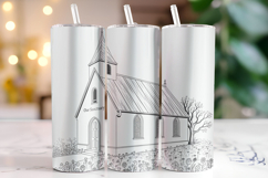 Church Tumbler Wrap | Christmas Wrap Product Image 1