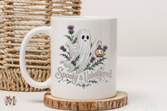 Spooky and Unbothered PNG, Rhinestone Ghost Sublimation Product Image 3