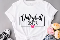 Volleyball sister svg, SVG files for cricut, laser cut files Product Image 3