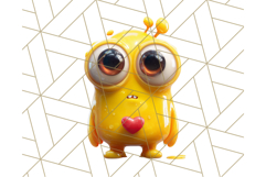 Slime Monster Clipart, Colorful Goo Graphics Png Product Image 4