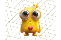 Slime Monster Clipart, Colorful Goo Graphics Png Product Image 4