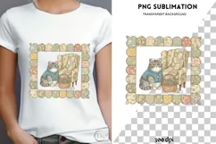 Thrifted cat png design for T-shirts Product Image 4