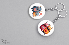 Valentine's monsters stickers- 6 Variations Product Image 4