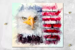 American Flag & Eagle | Patriotic Skinny Tumbler Sublimation Product Image 4