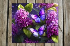 Lilac bush | 4 Skinny tumbler Sublimation designs Product Image 4