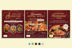 Lux Red Ramadan Restaurant - Instagram Post Product Image 4