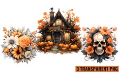 Watercolor Halloween Sublimation , PNG Product Image 1