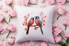 Breeds of Valentine Kissing Birds, Valentine's Day Clipart Product Image 4
