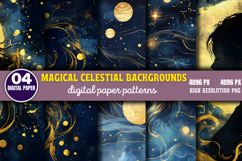 Magical Celestial Backgrounds PNG Product Image 1