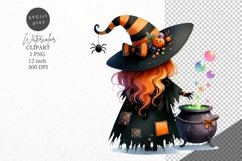 Halloween clipart, Witch clipart, Autumn clipart Product Image 1