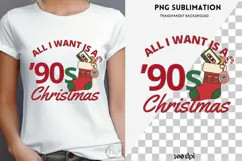 90's Christmas png design for T-shirts Product Image 4