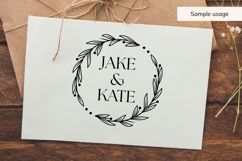 Hand Drawn Wedding Wreath SVG With Leaf Details Product Image 4