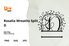 Rosalia Wreaths Split Monogram Product Image 1