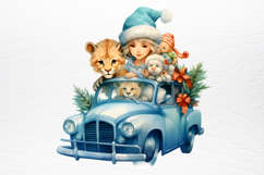 Christmas Animal Safari Clipart PNG Product Image 4