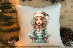 Christmas Little Girl Clipart Sublimation, Christmas PNG Product Image 4