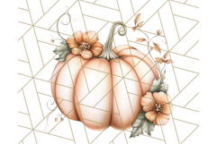 Fall Pumpkin Clipart PNG, Autumn Pumpkins, Jewel Tones Png Product Image 4