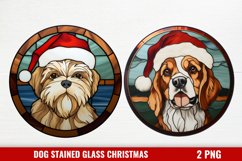 Stained Glass Christmas Dog Ornaments Product Image 1