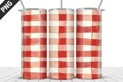 Red Plaid Tumbler Design | Valentine&#039;s Day Tumbler Wrap Product Image 5