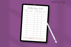 Monthly Expense Tracker Template | Editable Canva Budget Product Image 3