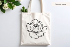 Hand Drawn Peony Bloom SVG Product Image 4