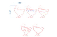 Dodo bird SVG laser cut file for Glowforge Product Image 4