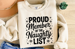 Proud member of the Naughty List Svg | Shirt Svg Product Image 4
