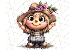 Kids Farm Clipart, Cute Farmer and Farm Animal PNG Product Image 5