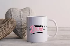 Little diva svg, Mama and Mini SVG, Mom Life svg, Mother's D Product Image 3