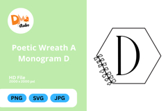 Poetic Wreath Monogram Logo Product Image 1