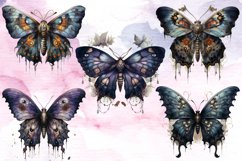 Watercolor Gothic Fairy Butterfly Clipart Bundle Product Image 2