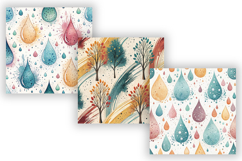 Colorful Paint Splatter Seamless Patterns, Abstract Product Image 4