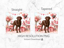 Valentine Chocolate Lab Tumbler Wrap|Pink Valentine Tumbler Product Image 4