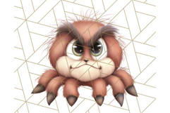 Adorable Angry Animals Clipart PNG, Cute Moody Faces Png Product Image 4