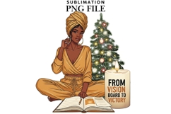 Christmas motivational women png design for T-shirts Product Image 1