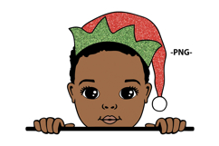 Christmas Santa Boy Clipart for Cricut Kids Holiday Shirt Product Image 4