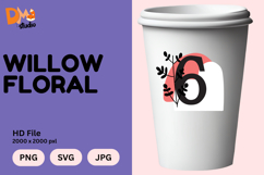 Willow Floral Monogram Product Image 1