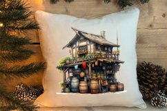 Western Christmas Watercolor Clipart Product Image 4