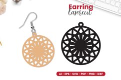 Earring Lasercut SVG - Lasercut Template Product Image 5