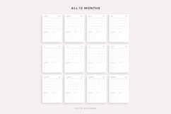 2027 Monthly Planner on One Page, Printable, A4/Letter Size Product Image 4