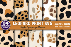 Leopard print Digital Background Paper Bundle PNG Product Image 5