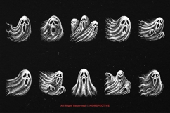 10 Bundle Dark Art Ghost Spooky Gothic Horror Scary Tattoo Product Image 6