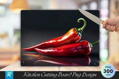 Chili Pepper Cutting Board Sublimation Design Product Image 1