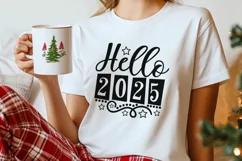 Hello 2025 Svg, New Years Svg, New Years Eve Svg, 2025 Svg. Product Image 4