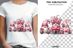 Valentine gnomes png design for T-shirts Product Image 4
