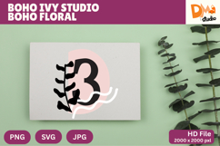 Boho Ivy Studio Boho Floral Monogram Product Image 1