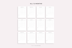 2028 Monthly Calendar with Notes, Printable &amp; Fillable PDF Product Image 4