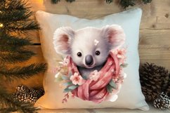 Cute Pink Christmas Animals Clipart Sublimation Product Image 4
