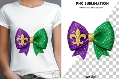 Mardi gras bow png design for T-shirts Product Image 4